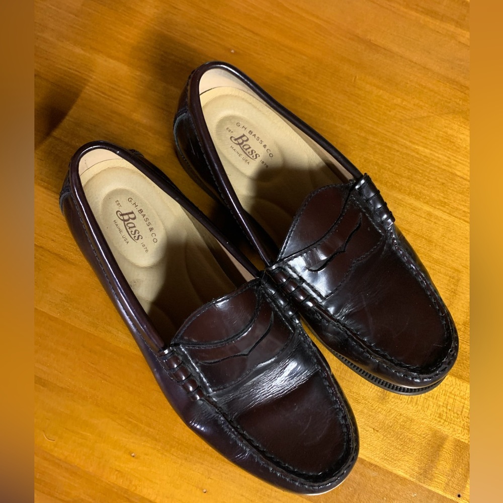 Bass Co. Comfort loafers. Leather. Mens size 7